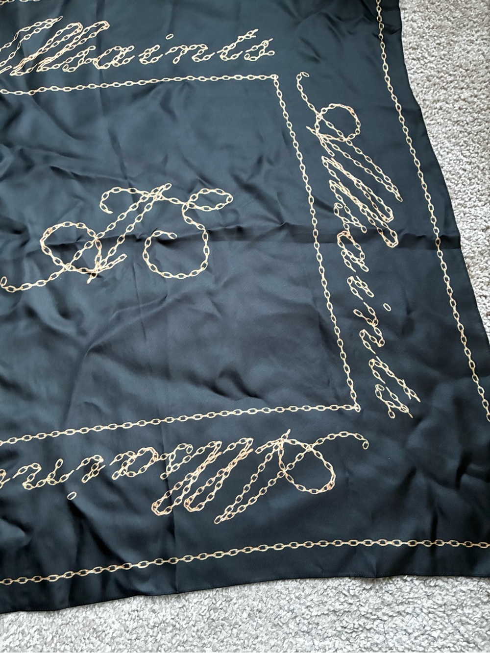 All Saints All Chains silk square scarf - Picture 6 of 8